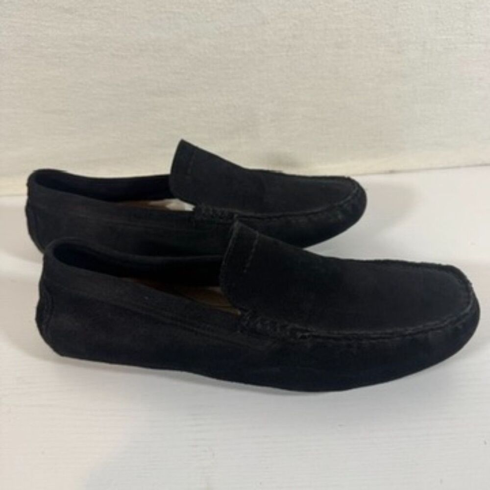 UGG Henrick Slip On Loafers Men's Size 11 Black Suede Driving Moc Shoes